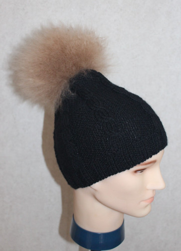 Strickmütze wolle schwarz mit - schwarz,
