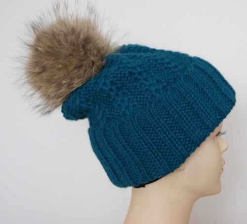 Luxus 100 alpaca bommelmütze - 100%alpaca,