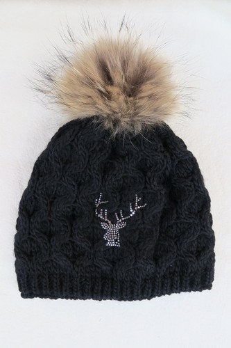 Lodenhut strickmütze mit - lodenhut,
